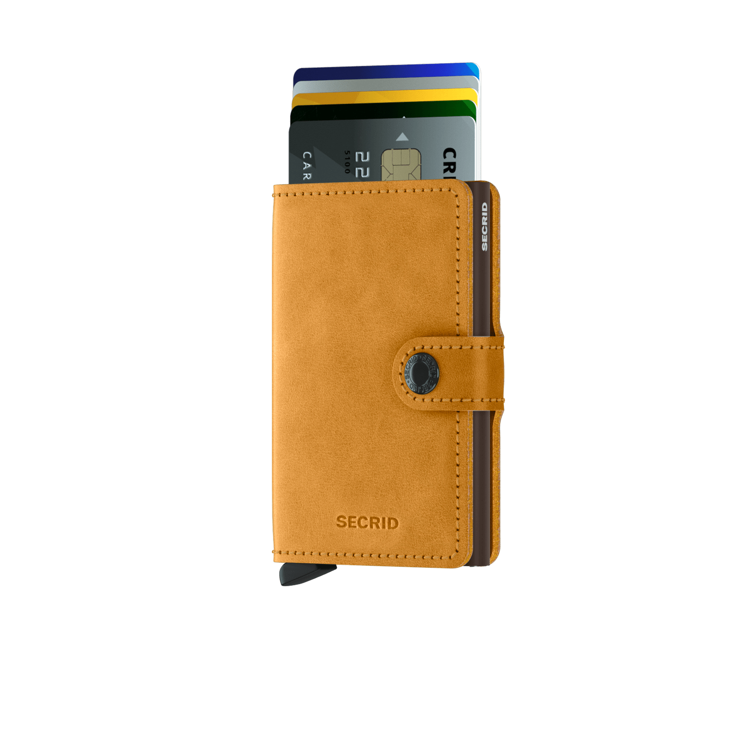 SECRID Vintage Leather Mini Wallet for Women & Men - RFID Blocking Slim Card Holder - Perfect for Travel, Business & Everyday Use