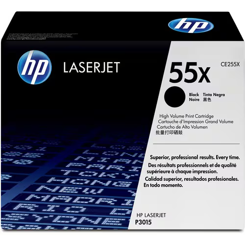 HP 55X High Yield Black Toner Cartridge - Compatible with HP Printers | Long-Lasting Printing Solution for Office & Home Use
