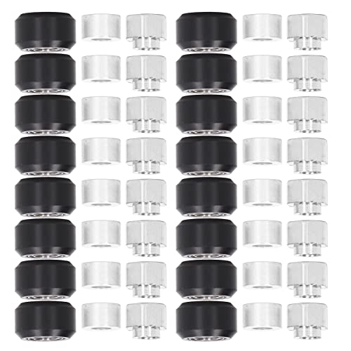 High Precision POM Pulley Wheels Set - Low Friction, Rust-Resistant for 3D Printers (Black) | Smooth Motion & Accurate Positioning for DIY 3D Printing Projects