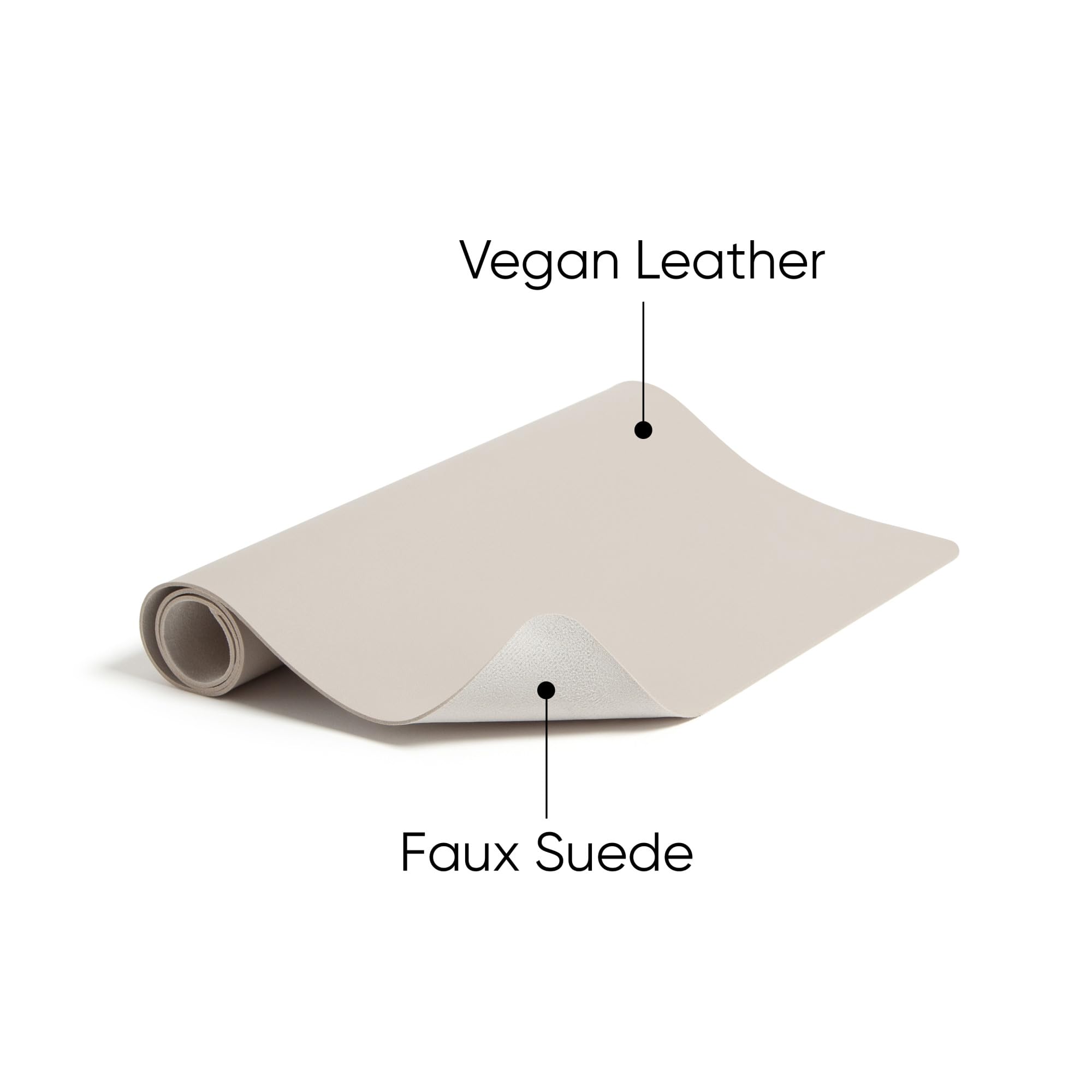 Smead Vegan Leather Desk Pad - Non-Slip Faux Suede Desk Mat 31.5