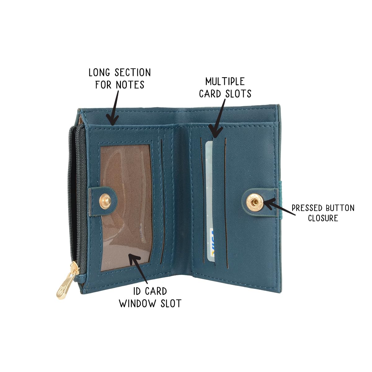 Baggit Women's Jimin Zedd Combo Bag and Wallet Set - Stylish Crossbody Purse with Matching Wallet for Women | Perfect for Work, Travel & Everyday Use