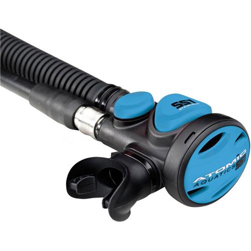 Atomic Aquatics SS1 Stainless Steel Scuba Diving Regulator - Blue | Professional Underwater Breathing Equipment for Scuba Divers & Snorkelers