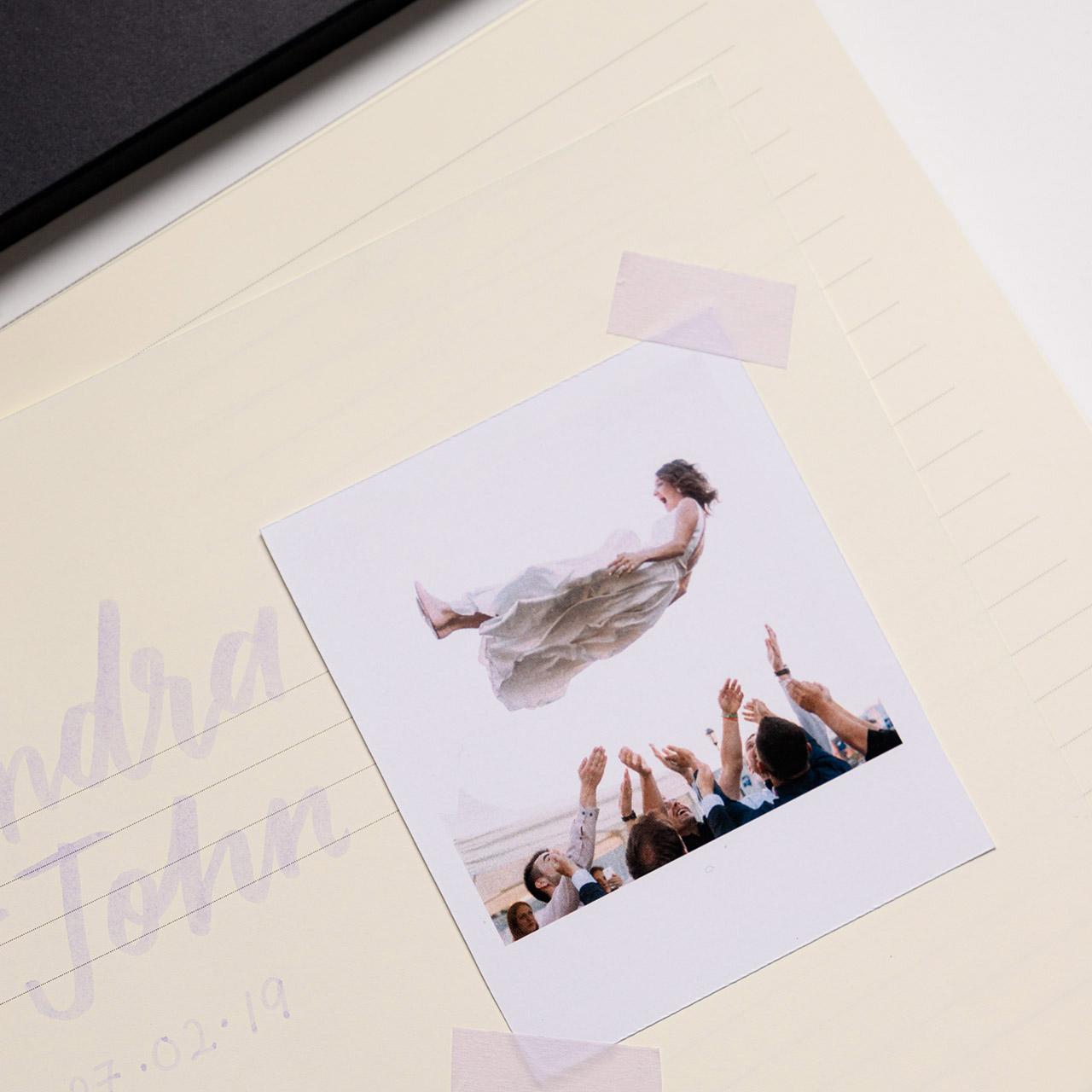 Elegant Linen Guest Book A4 Size - Perfect for Weddings, Anniversaries & Special Events - High-Quality Keepsake for Memories