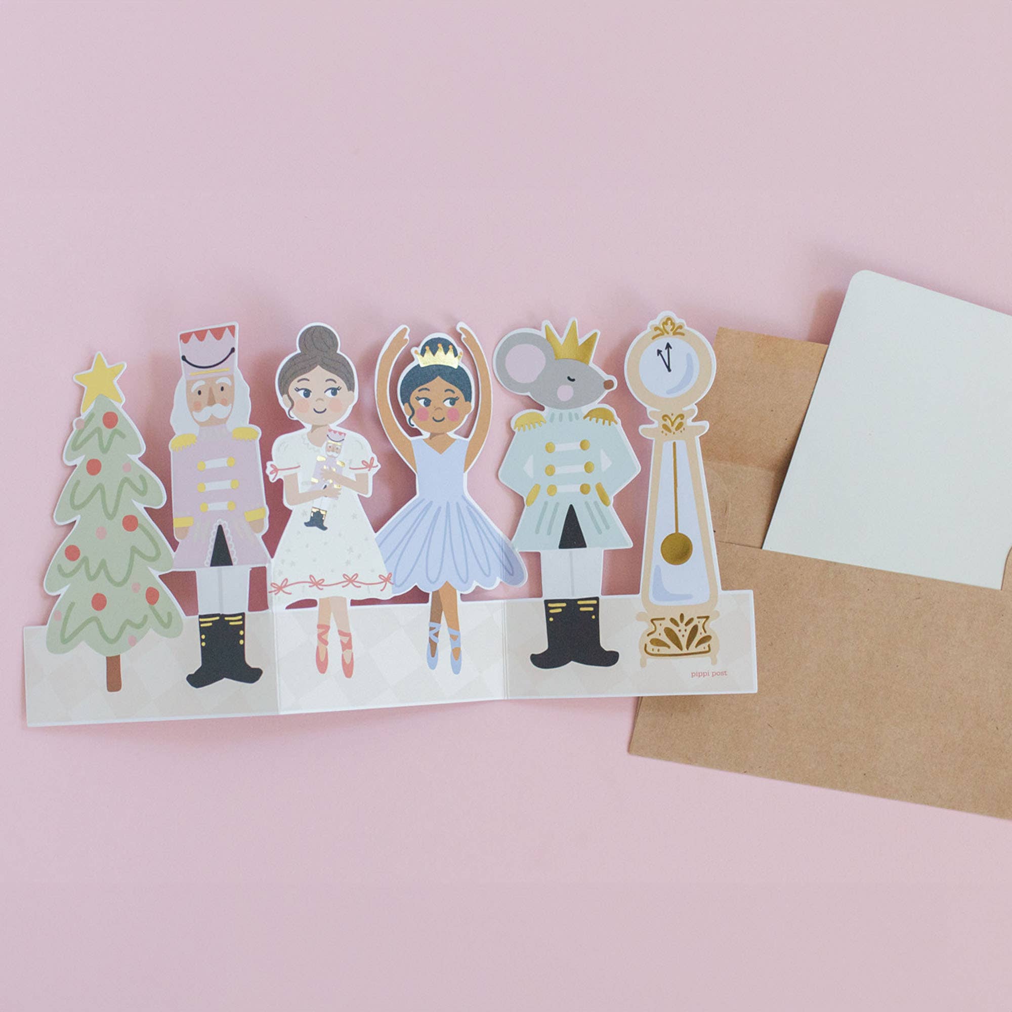 Festive Nutcracker Accordion Holiday Greeting Card - Perfect for Christmas Celebrations, Parties & Gift Exchanges