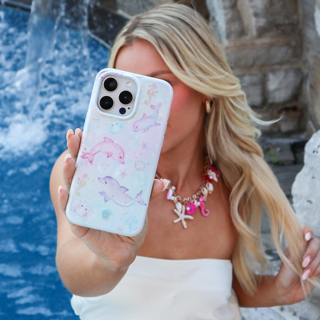 Aqua Angels iPhone Case - Waterproof & Shockproof Protective Cover for iPhone 12/13/14/15 Pro Max - Perfect for Outdoor, Swimming & Travel