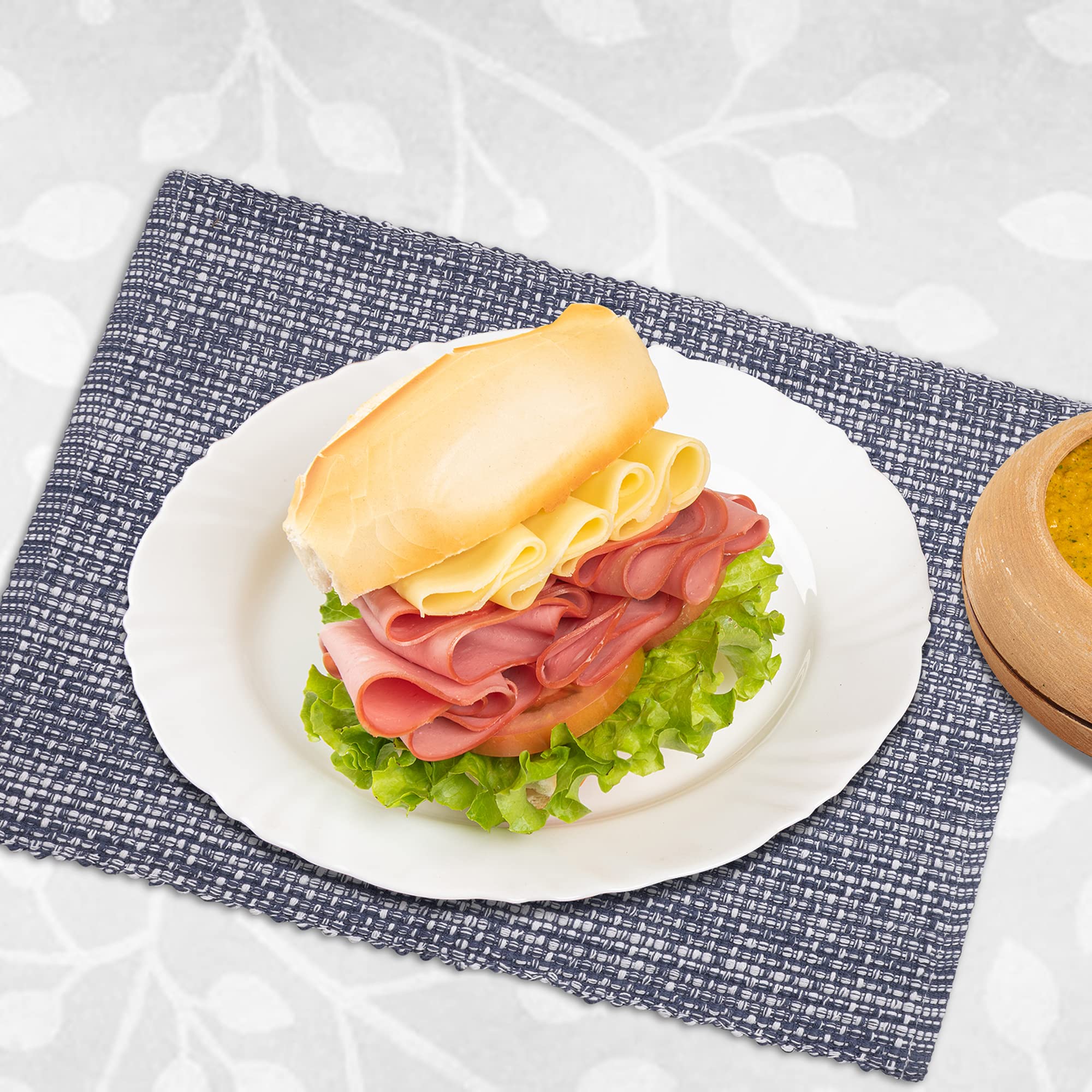 Premium 100% Cotton Oversized Placemats Set of 6 - 14
