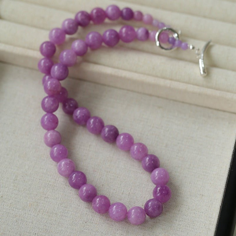 Lavender Grapevine Gemstone Beaded Necklace - Elegant Purple Grape Jewelry for Women | Perfect for Boho Fashion, Weddings & Special Occasions