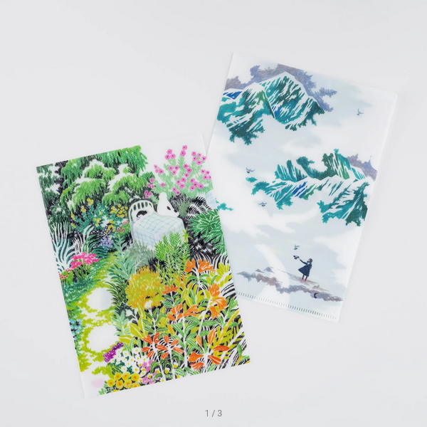 iyo okumi: Hobonichi Clear Folder Set of 2 for A5 Size (2025 Planner Accessories) - Perfect for Organizing Notes, Schedules, and Documents in Planners, Journals, and Office Use