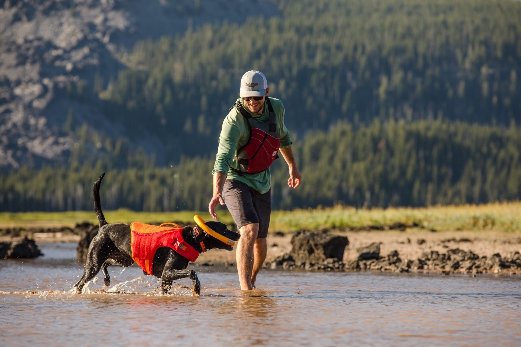 Ruffwear Hydro Plane™ Floating Dog Disc Toy - Tangelo Orange, Waterproof & Durable for Pool, Beach & Outdoor Play - Perfect for Fetch Games with Dogs