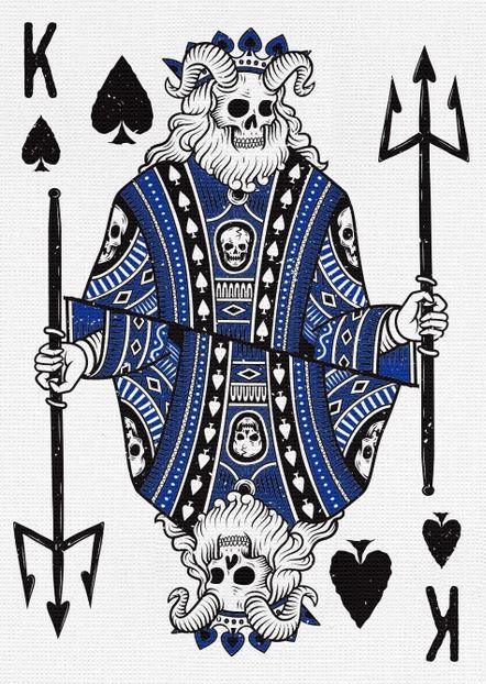 666 Cobalt Blue Playing Cards - Premium Quality Poker Cards for Magic Tricks, Cardistry & Casino Games - Perfect for Professional Magicians, Card Players & Collectors
