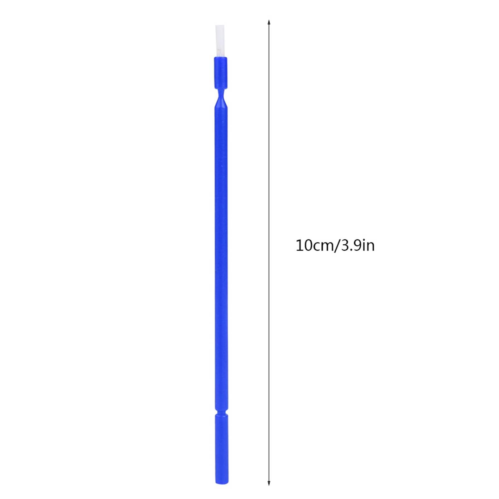 AUNMAS 100 Pcs Disposable Teeth Whitening Brush Applicators - Micro Bendable Sticks for Dental Care & Whitening (Blue) | Perfect for Home Teeth Whitening Kits & Professional Dental Use