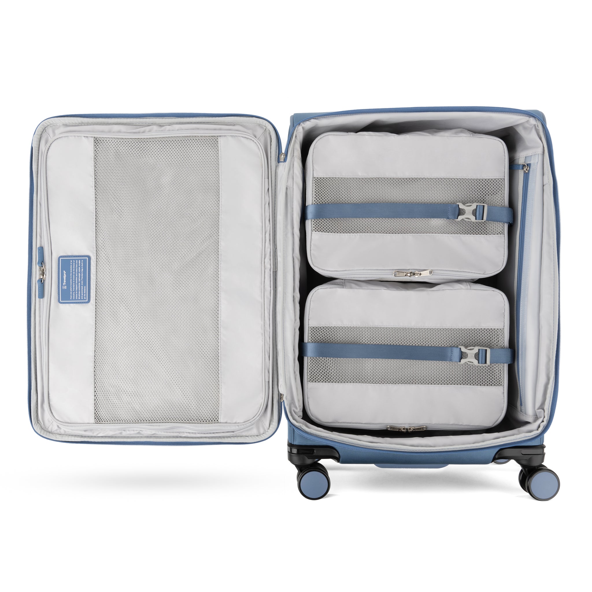 Travelpro VersaPack+ Medium Expandable Spinner Luggage - Perfect for Business Trips & International Travel | Carry-On Check in Suitcase with 360° Wheels