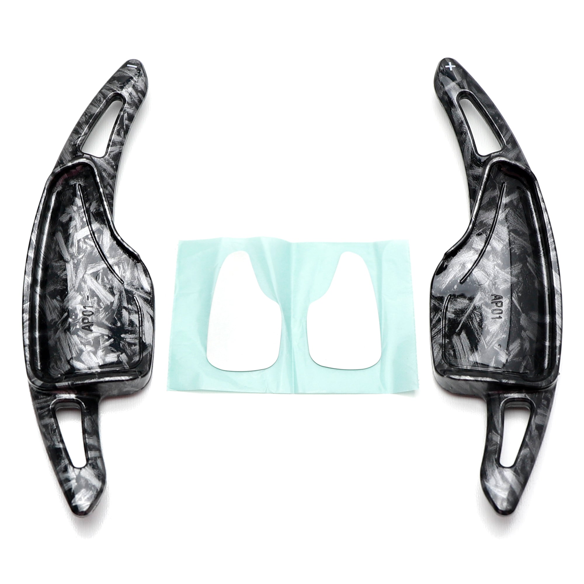 Premium Forged Carbon Fiber Steering Wheel Paddle Shifters for Chevy Corvette & Camaro - Racing & Performance Driving Enhancement