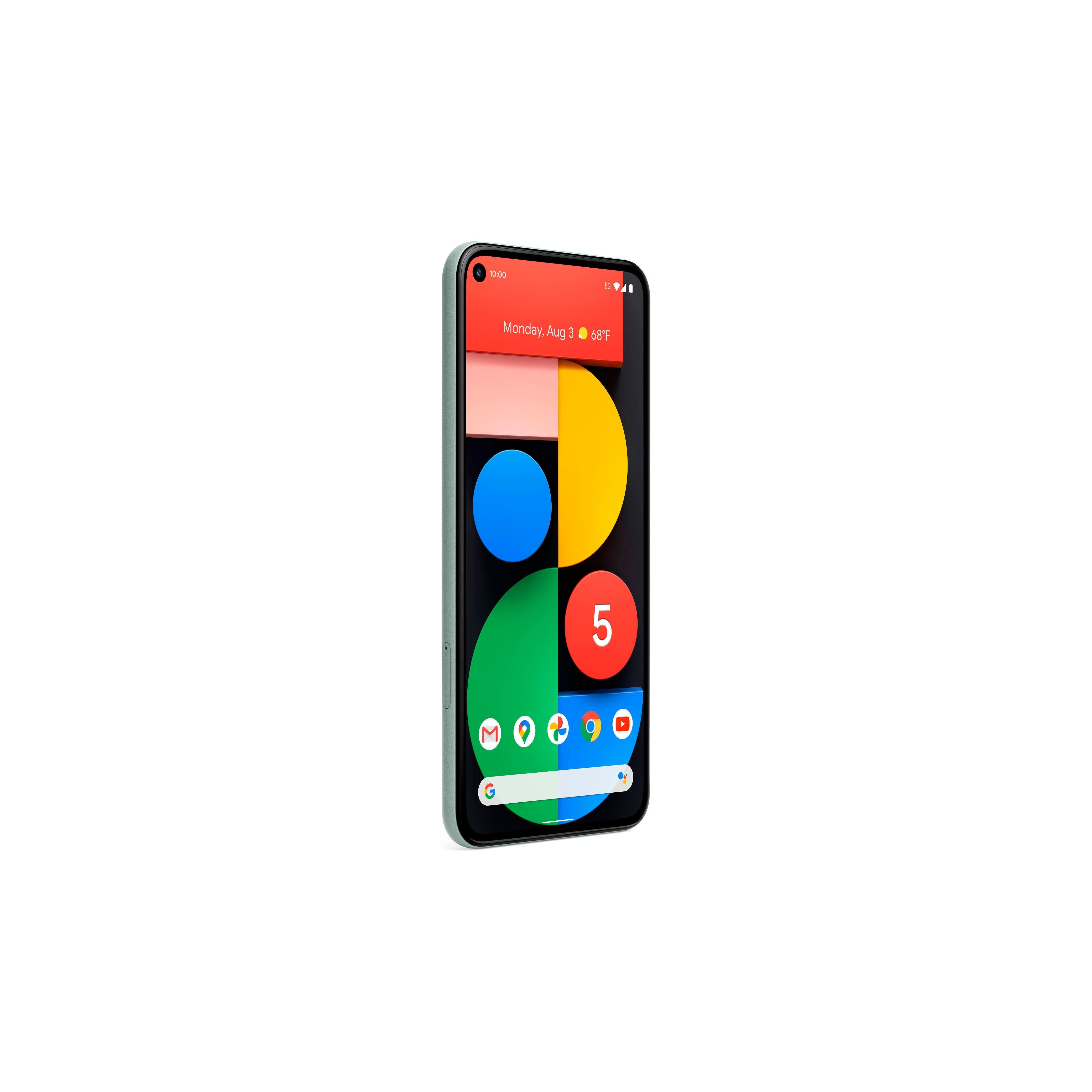 Google Pixel 5 5G Unlocked Smartphone - 128GB Storage - Sorta Sage Green | Fast 5G Connectivity, Great Camera for Photography & Social Media