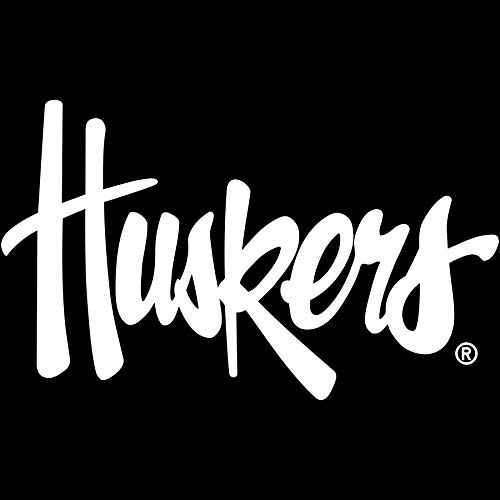 White Script Huskers - Black