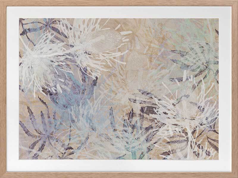 Etch II Framed Wall Art Print - Modern Abstract Canvas Painting for Living Room, Bedroom & Office Decor