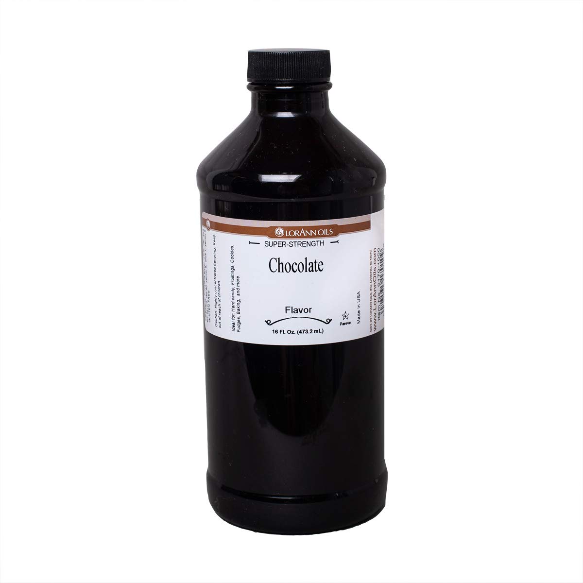 LorAnn Premium Chocolate SS Flavor Oil - 16 oz Bottle for Baking, Candy Making & DIY Desserts - Ideal for Cakes, Cookies, Frostings & Homemade Treats