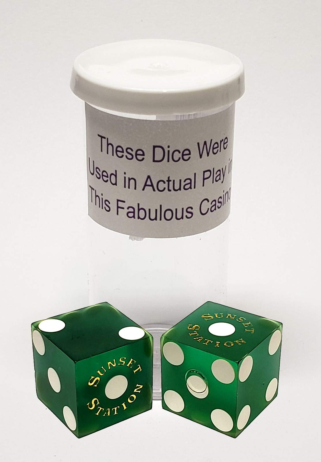 Las Vegas Craps Set - 19mm Casino Dice & Green Felt Layout for Home Gaming