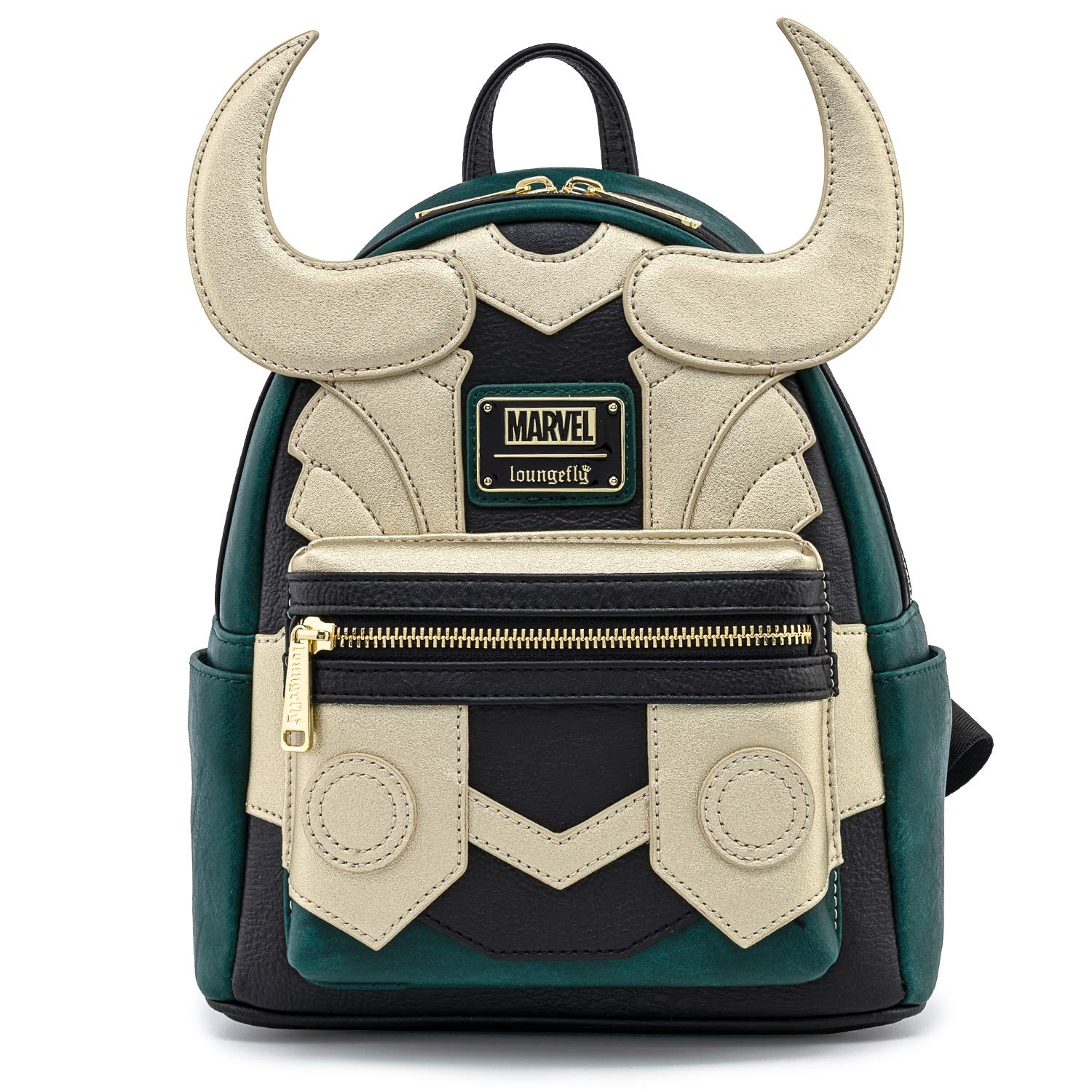 Loungefly Marvel Loki Cosplay Faux Leather Women's Crossbody Bag - Double Strap Shoulder Purse for Women - Perfect for Comic Con, Cosplay & Everyday Use
