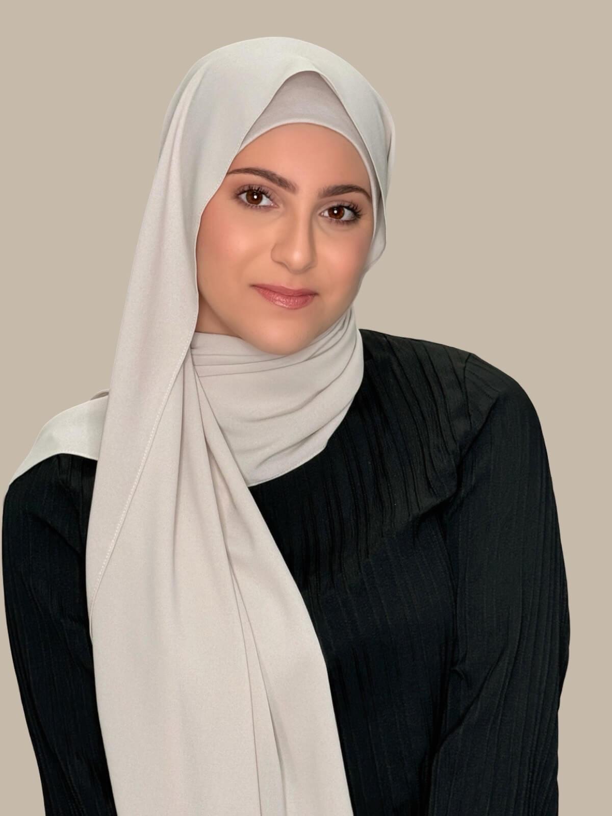 Elegant Misty Lilac Chiffon Hijab Set for Women - Perfect for Daily Wear, Prayer, and Special Occasions