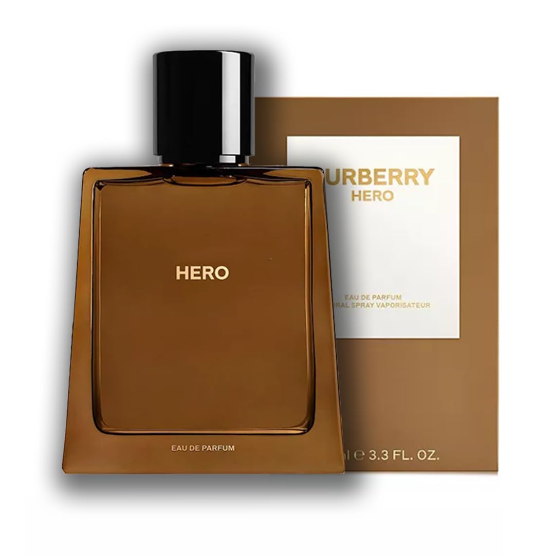 Burberry Hero Cologne for Men - 3.3 oz Eau de Parfum Spray | Fresh Woody Scent | Long-Lasting Fragrance for Work, Date Night & Special Occasions