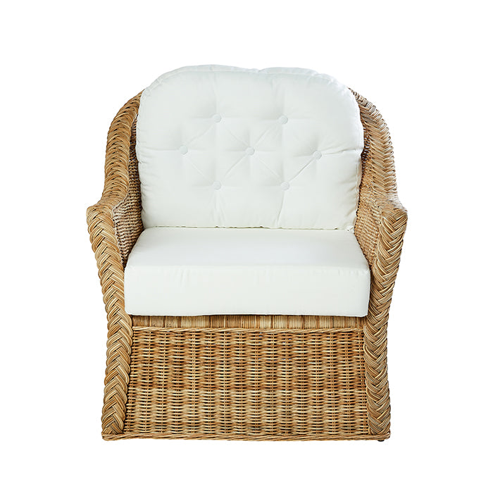 Capri Lounge Chair - Modern Outdoor Patio Furniture for Relaxing in Garden, Poolside, or Backyard