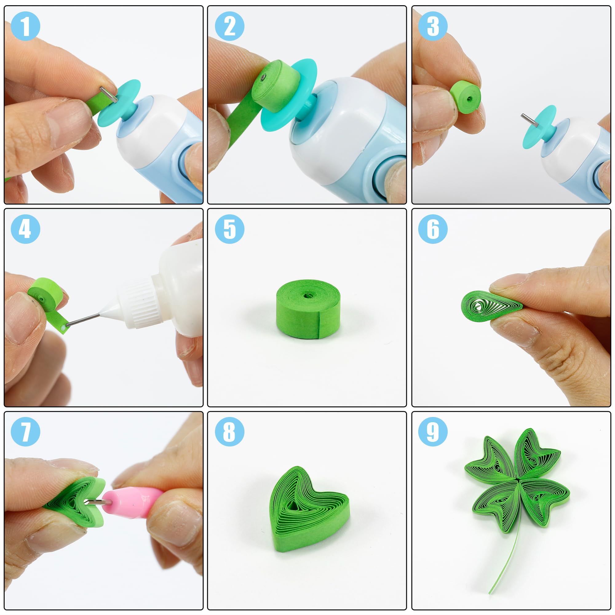 2 in 1 Electric Quilling Pen - Dual Slot Paper Rolling Tool for Standard & Wide Quilling Strips | Perfect for DIY Scrapbooking, Card Making & Home Decor Crafts