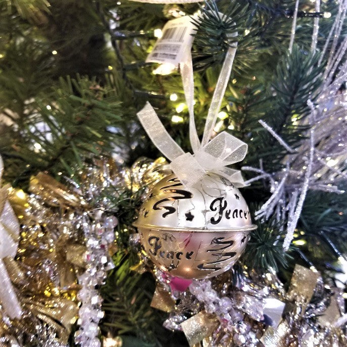50MM Christmas Hanging Metal Bell Ornament - Decorative Holiday Bells for Xmas Tree, Home, Party & Gift Decorations