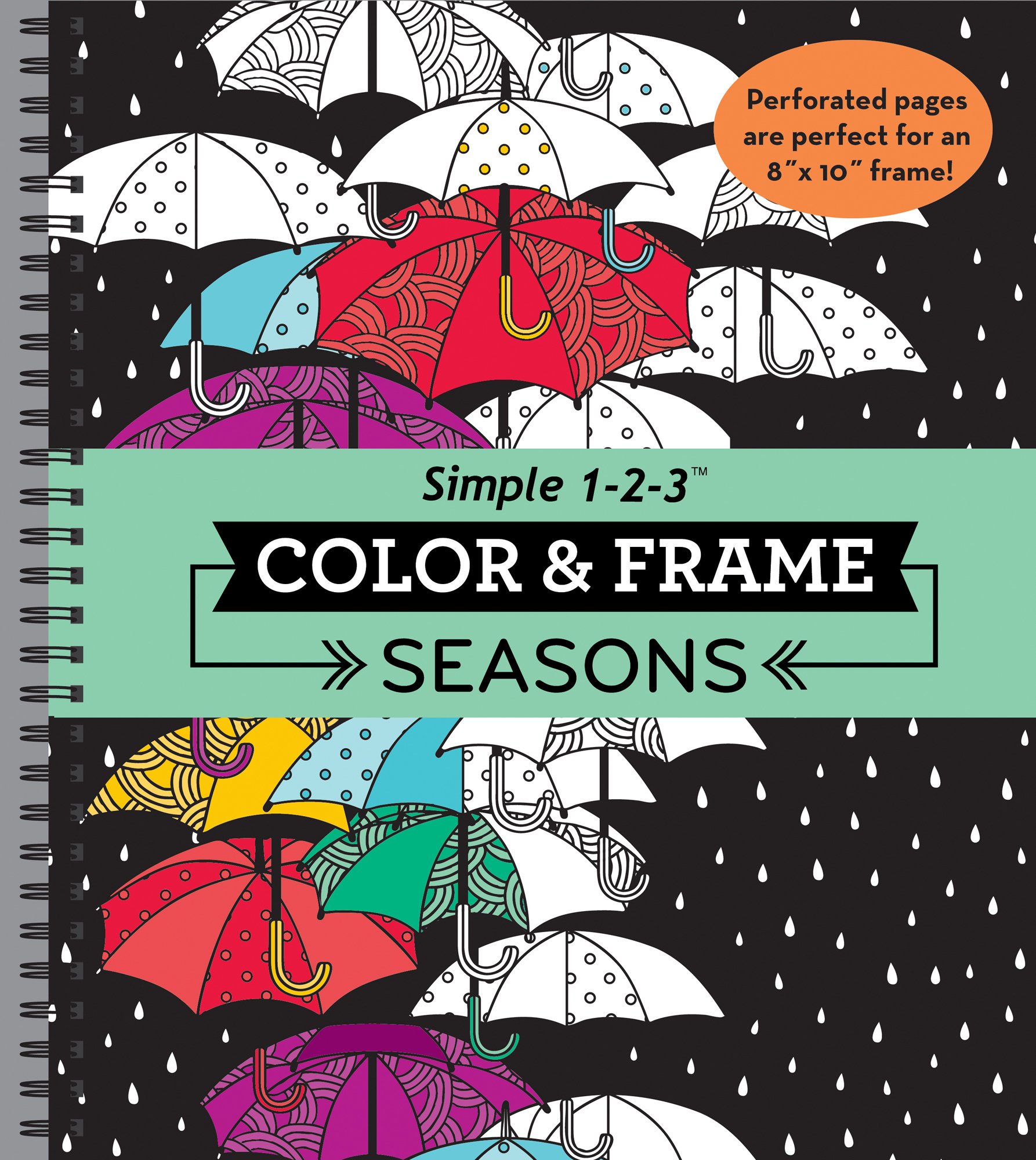 Adult Coloring Book - Color & Frame: Seasons | Stress Relief & Relaxation for Adults | Perfect for Home, Office & Travel