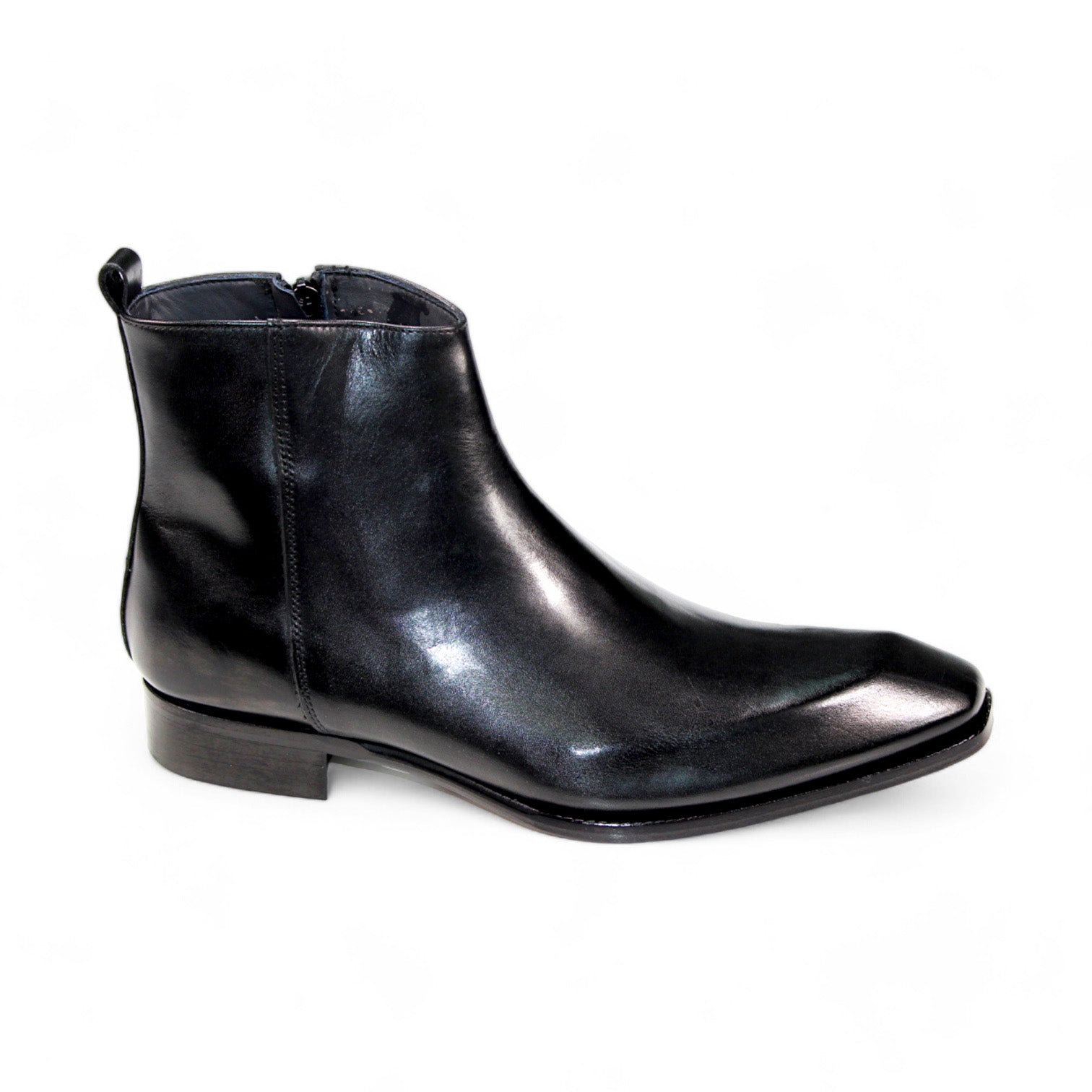 Duca Di Matiste Romano Men's Leather Dress Shoes - Classic Black Italian Oxfords for Business, Wedding & Formal Occasions