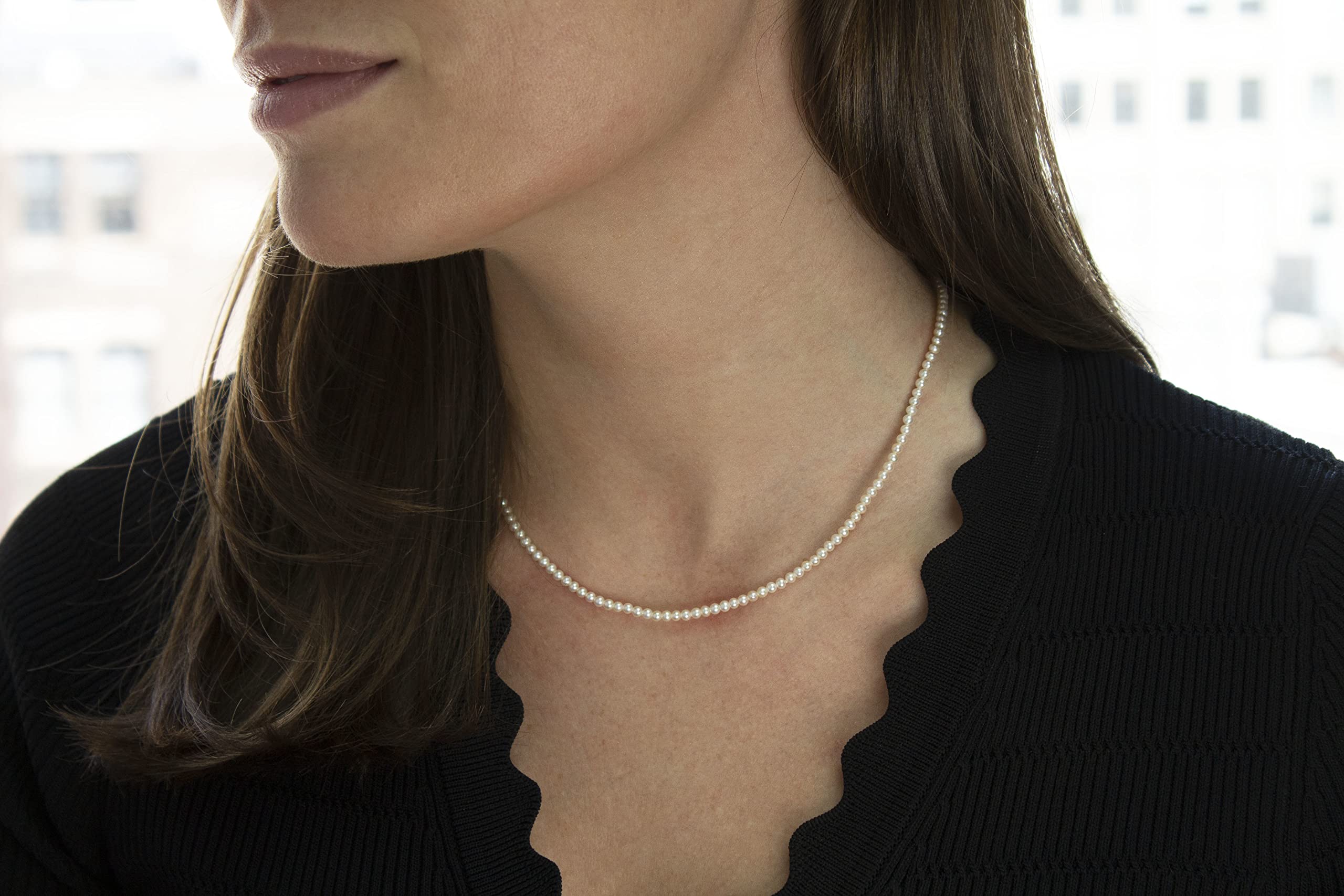 Sterling Silver Freshwater Pearl Necklace - 18