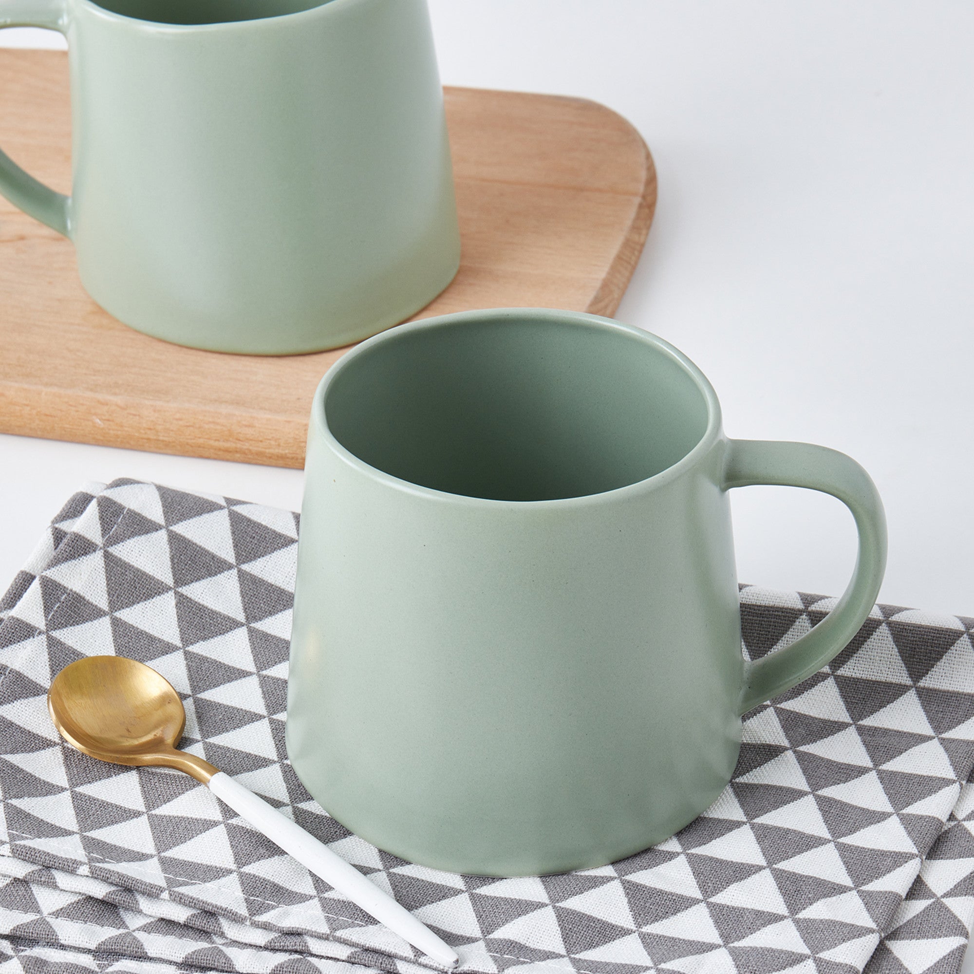 Premium Delilah Porcelain Coffee Mug Set - 6 Pack, Elegant Ceramic Tea Cups for Home, Office & Gifts - Dishwasher & Microwave Safe