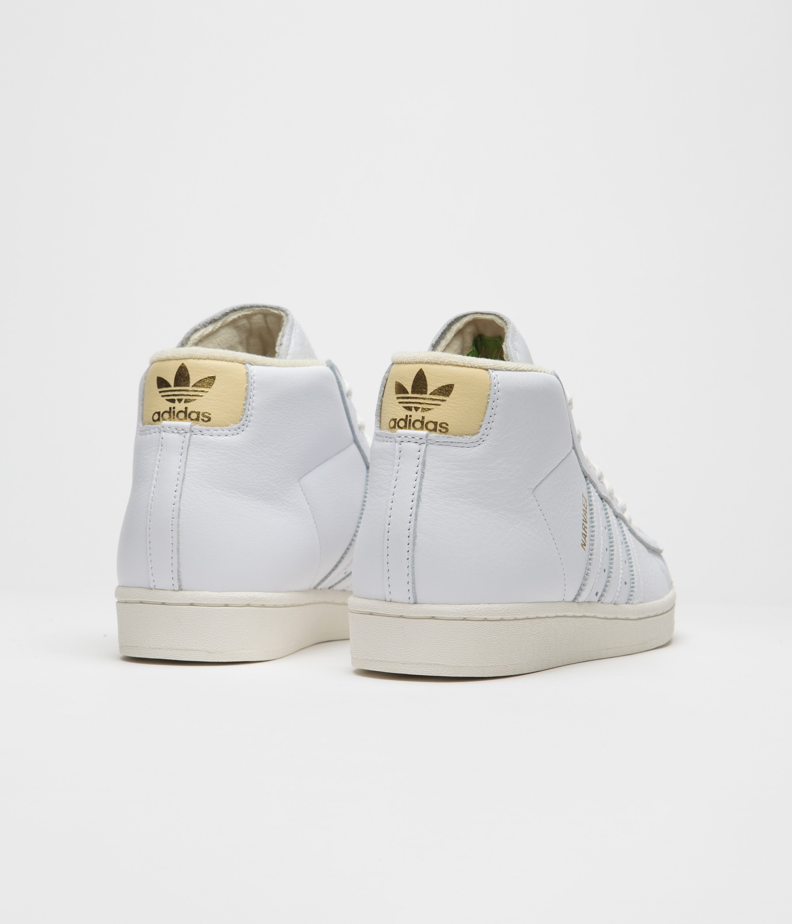 Adidas Sam Narvaez Pro Model ADV Skateboarding Shoes - Men's White & Yellow High-Performance Sneakers for Street Skating and Casual Wear