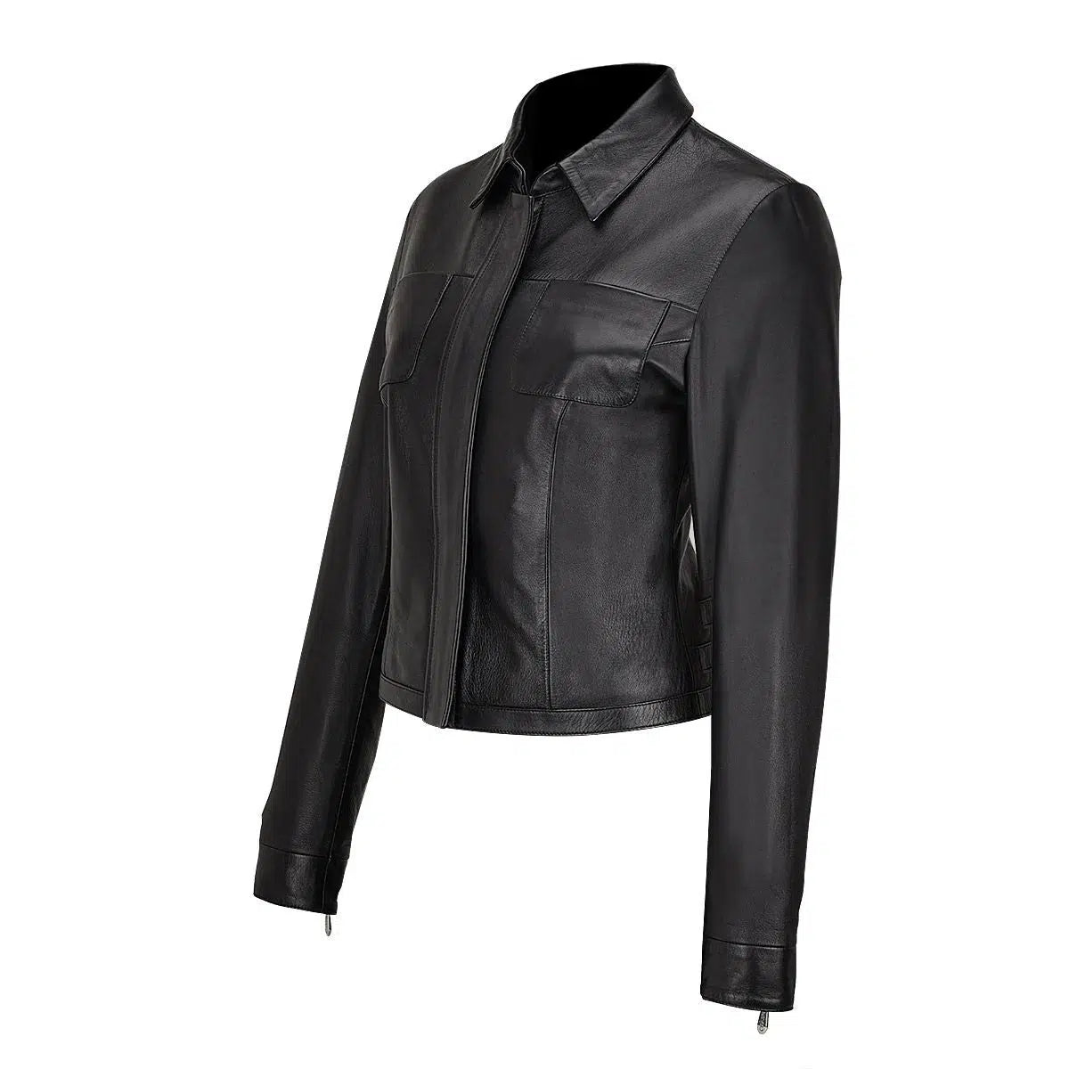 Cuadra Black Sheepskin Leather Jacket for Women - Stylish Casual Fashion Dress - Perfect for Outings, Parties & Everyday Wear