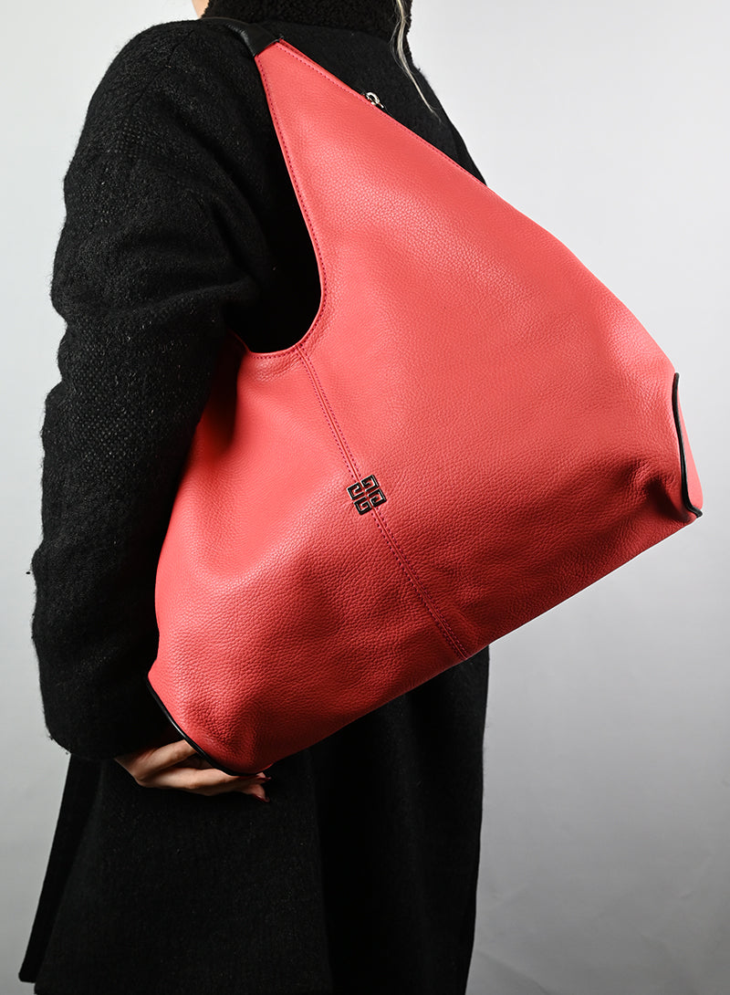Givenchy Hobo Bag in Salmon Leather - Luxury Crossbody Handbag for Women, Perfect for Work, Travel & Evening Out