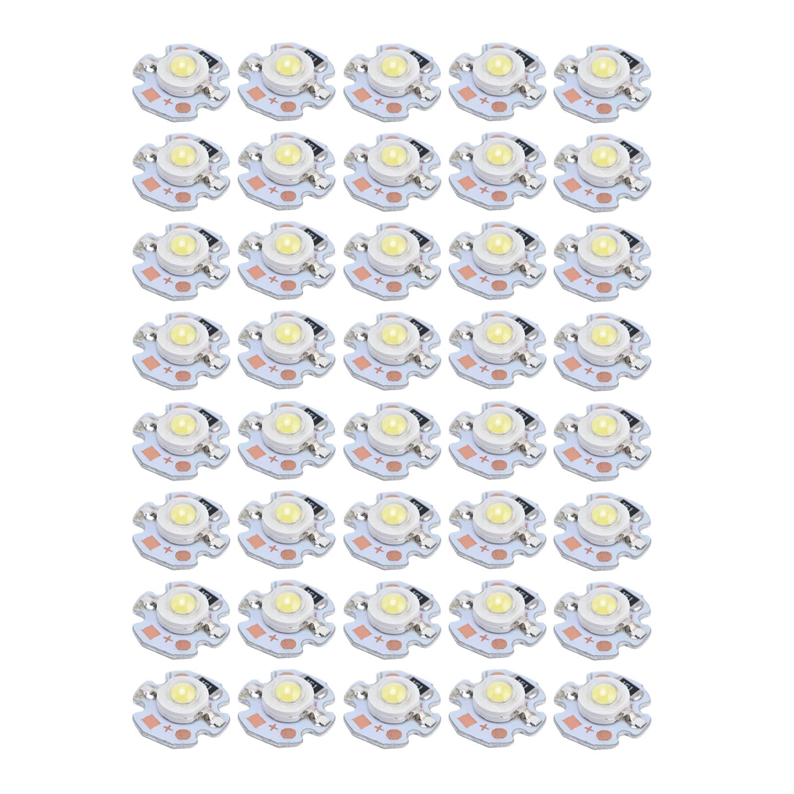 High Power LED Chip Bulb - Aluminum Base LED Lamp Beads with Even Light Emission for Car Headlights & Flashlights - Bright White Light for Outdoor, Camping, and Emergency Use