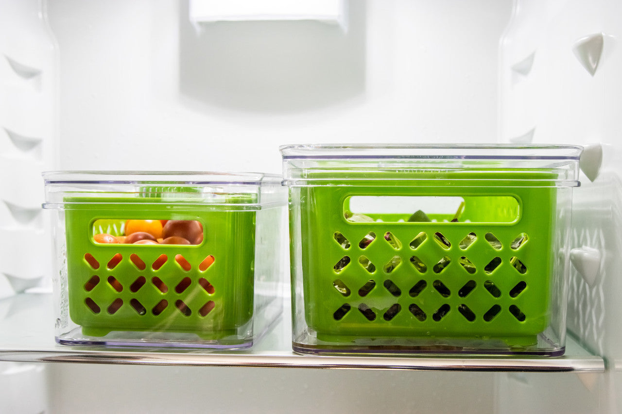 Fresh Keeper Food Storage Containers - Airtight, BPA-Free, Various Sizes (Small/Medium/Large) - Perfect for Meal Prep, Leftovers & Pantry Organization - Eco-Friendly Green Kitchen Essentials