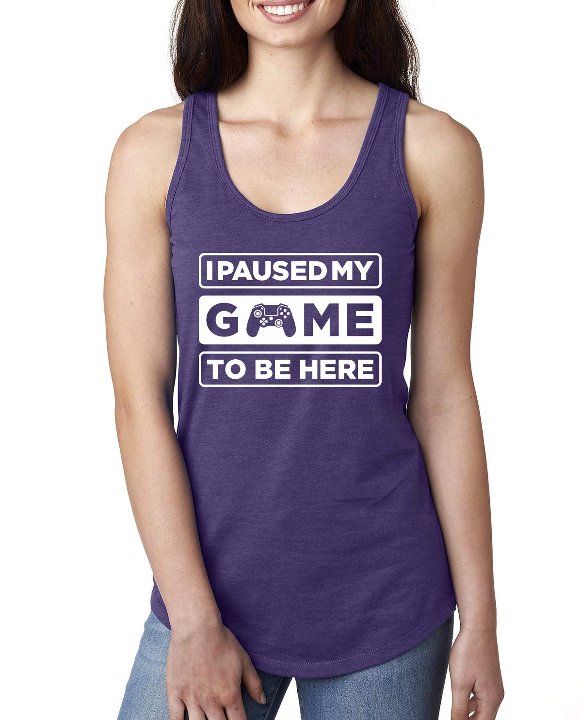 Gaming Sports Ladies Racerback Tank Top - Funny Gamer T-Shirt for Women - Perfect for Esports, Gaming Conventions & Casual Wear