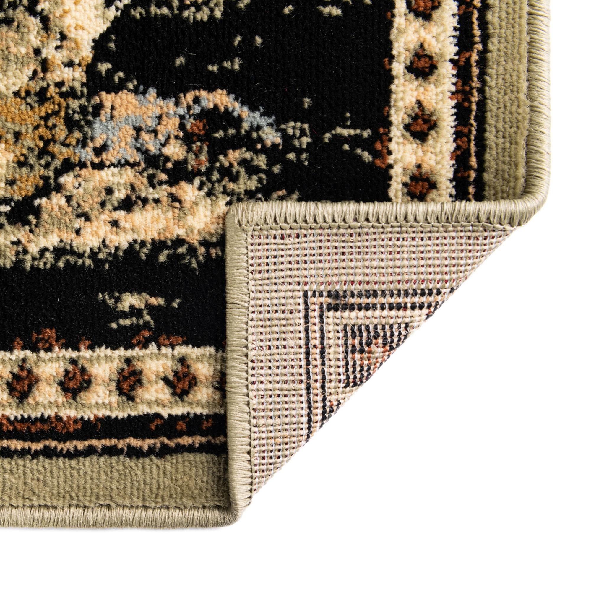 Rugs.com Pioneer Collection 10 Ft Runner Rug – Medium-Pile Green Rug for Hallways & Entryways | Durable Floor Covering for High Traffic Areas