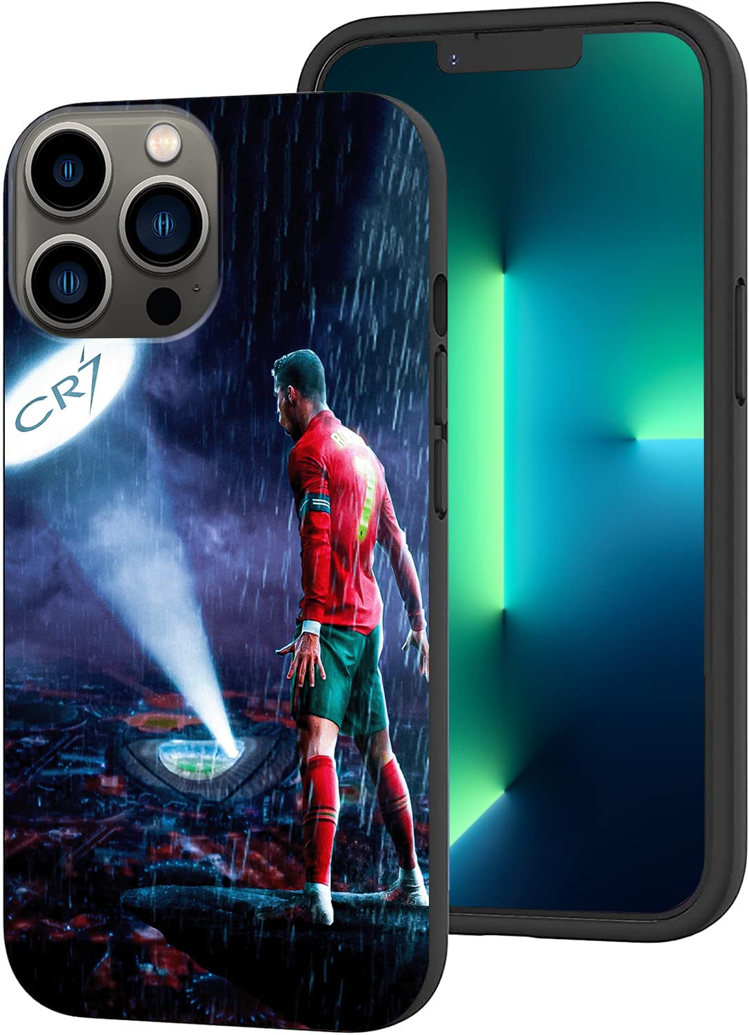 Soccer Star CR7 iPhone 13 Pro Max Case - Slim Shockproof Protective Phone Cover for 6.7 Inch | Perfect for Soccer Fans, Players & Everyday Protection
