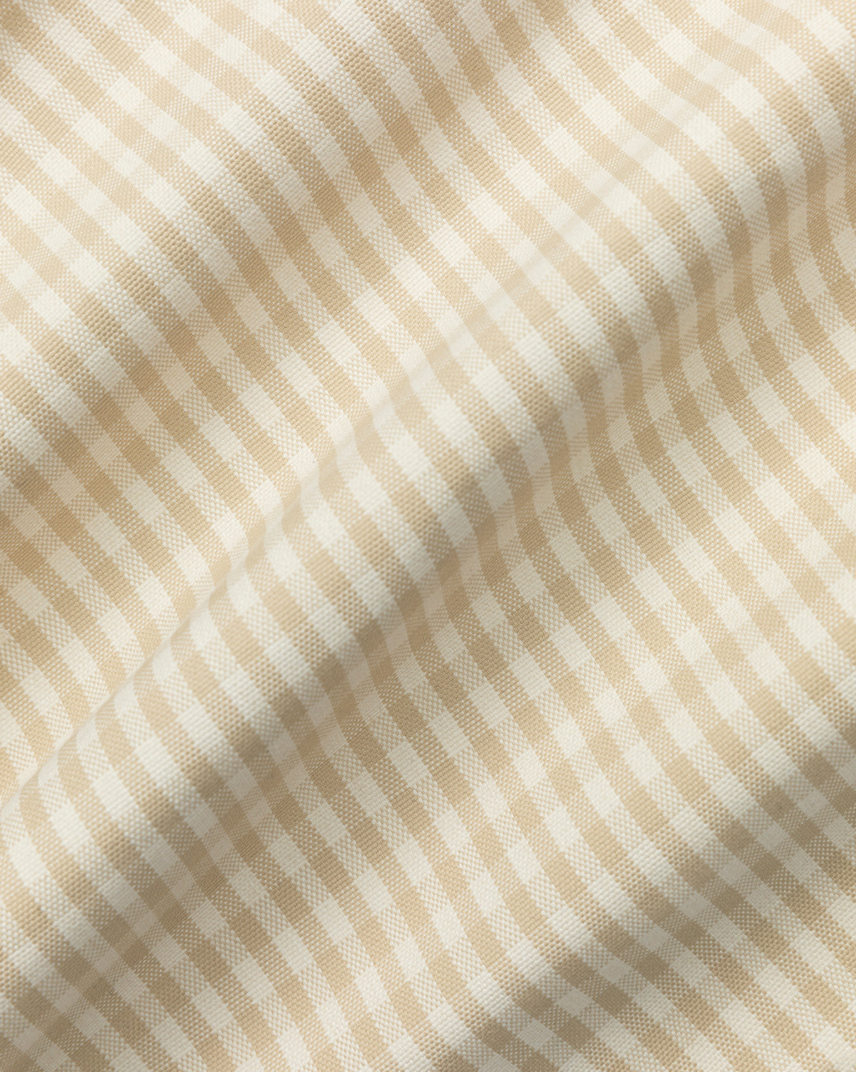 Tan Perennials Gingham Swatch - High-Quality Fabric for Home Decor, DIY Projects & Fashion Accessories | Perfect for Curtains, Tablecloths, Clothing & Crafting