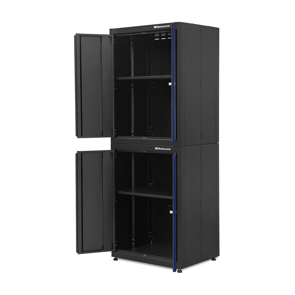 Montezuma 2-Door Stackable Storage Cabinet - Organize Home, Office, or Garage with Durable Metal Shelving Unit