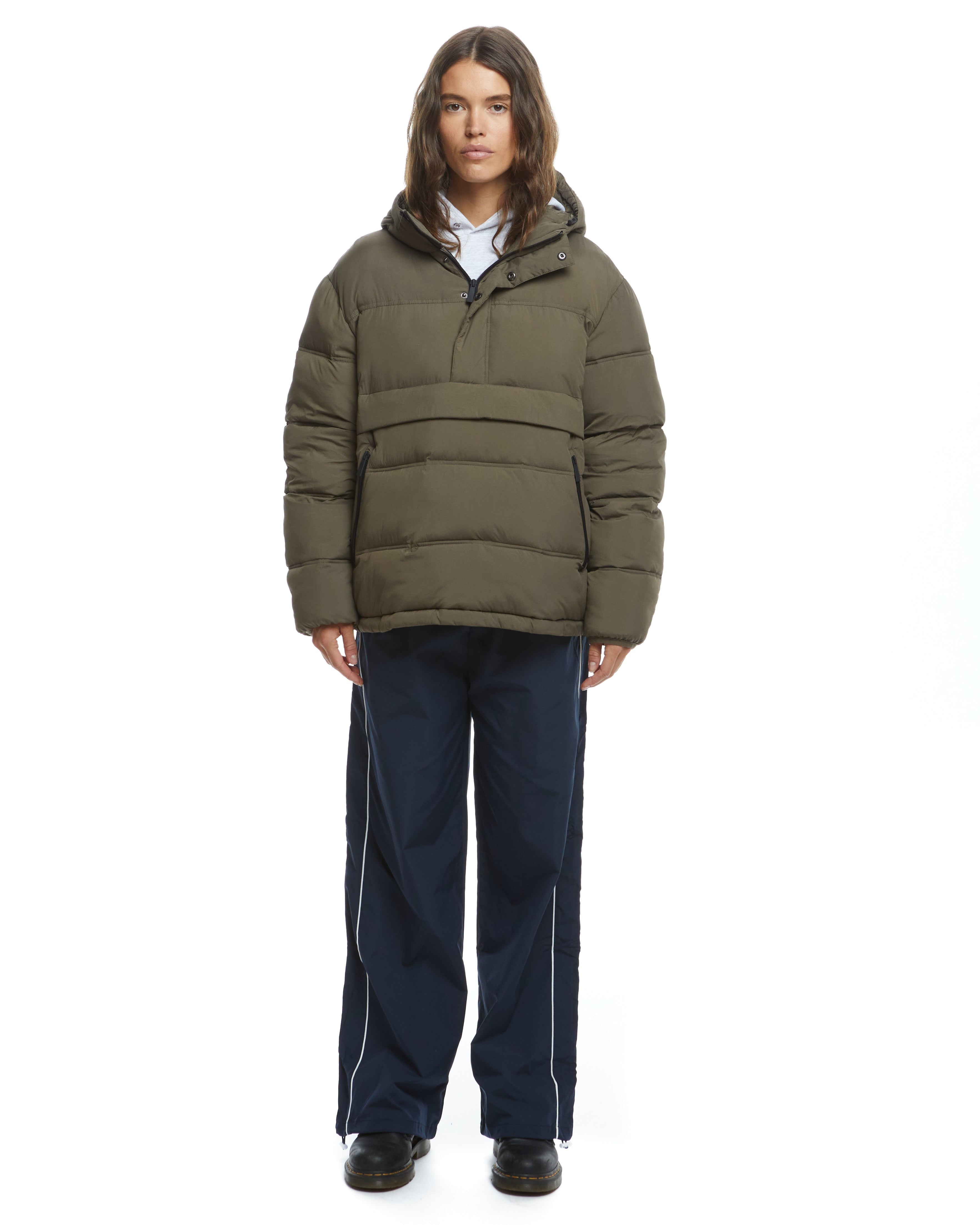 Anorak Puffer Jacket with Canteen - Waterproof Winter Coat for Outdoor Hiking & Camping