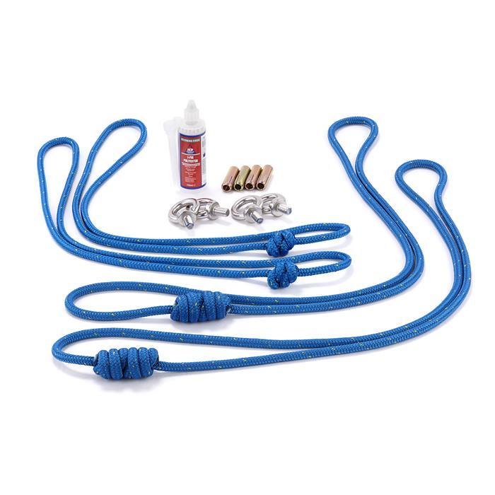 Premium Complete Ropes Set with Durable Stainless Steel Fittings - Ideal for Boating, Camping, and Outdoor Adventures
