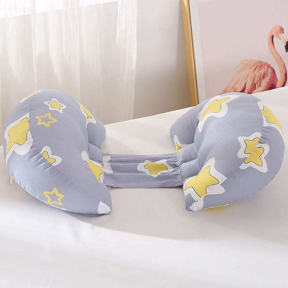 **Best U-Shaped Pregnancy Pillow for Sleeping - Full Body Maternity Pillow for Pregnant & Nursing Women - 100% Cotton, Hypoallergenic, Durable with Zipper Closure (Color: C) - Perfect for Back Pain Relief & Comfortable Sleep During Pregnancy**