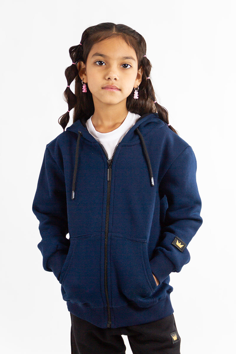 Kingpin N College Navy Kids' Jacket - Stylish & Comfortable Outerwear for School & Outdoor Activities