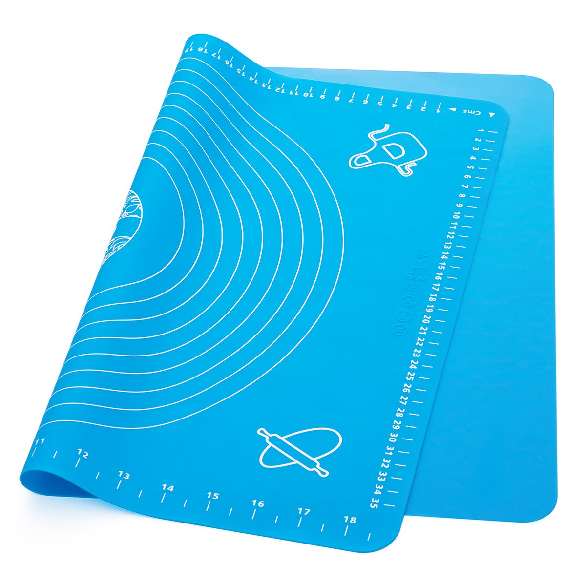 LIMNUO Extra Thick Silicone Baking Mat - Large Non Stick Pastry Sheet for Dough Rolling, Pie Crust & Baking - Heat Resistant, Anti-Slip & Dishwasher Safe - Perfect for Home Baking, Cookies, Bread & Pastry Making