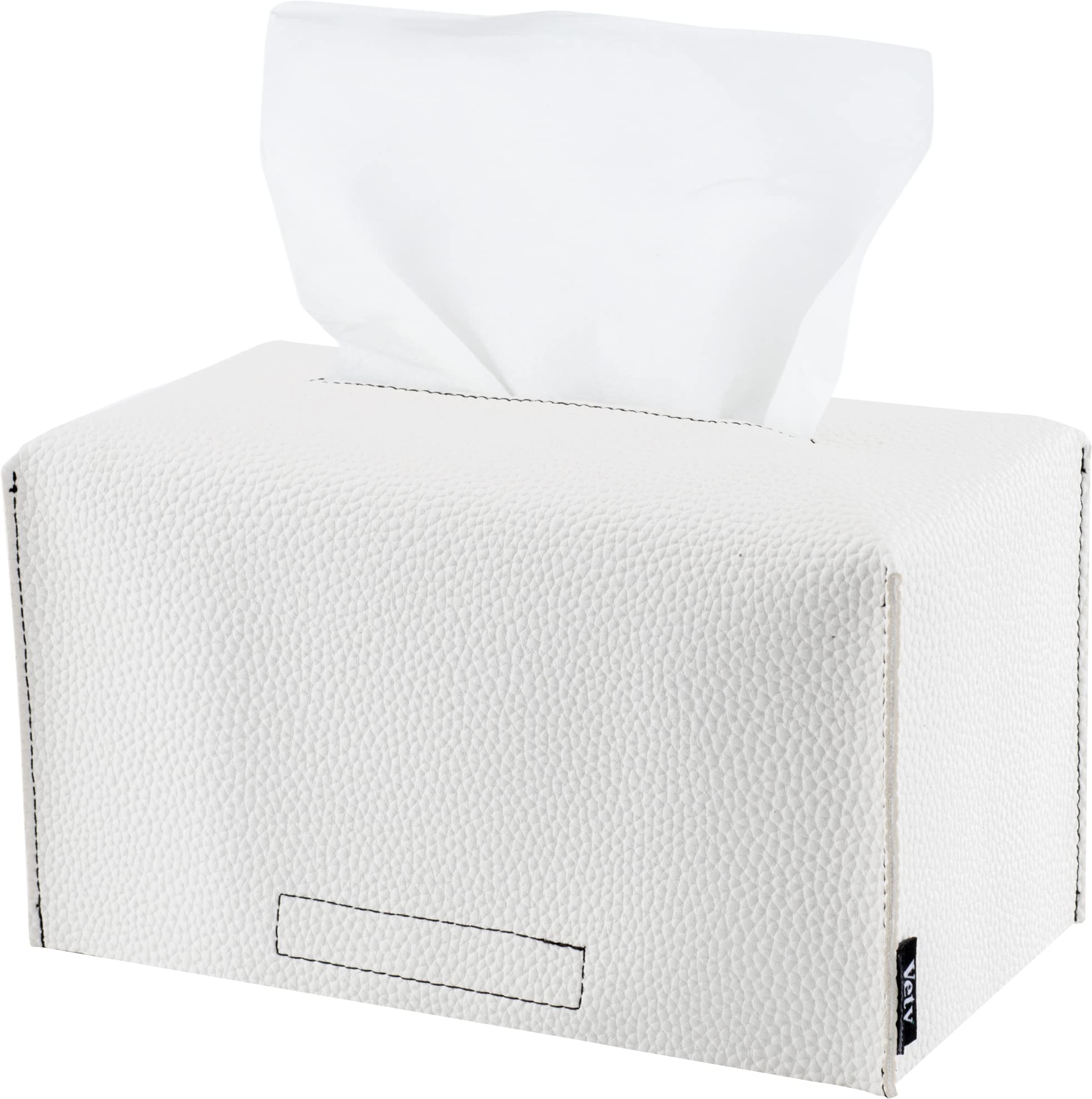 VETY EmphaSeams PU Leather Tissue Box Cover, 9.5