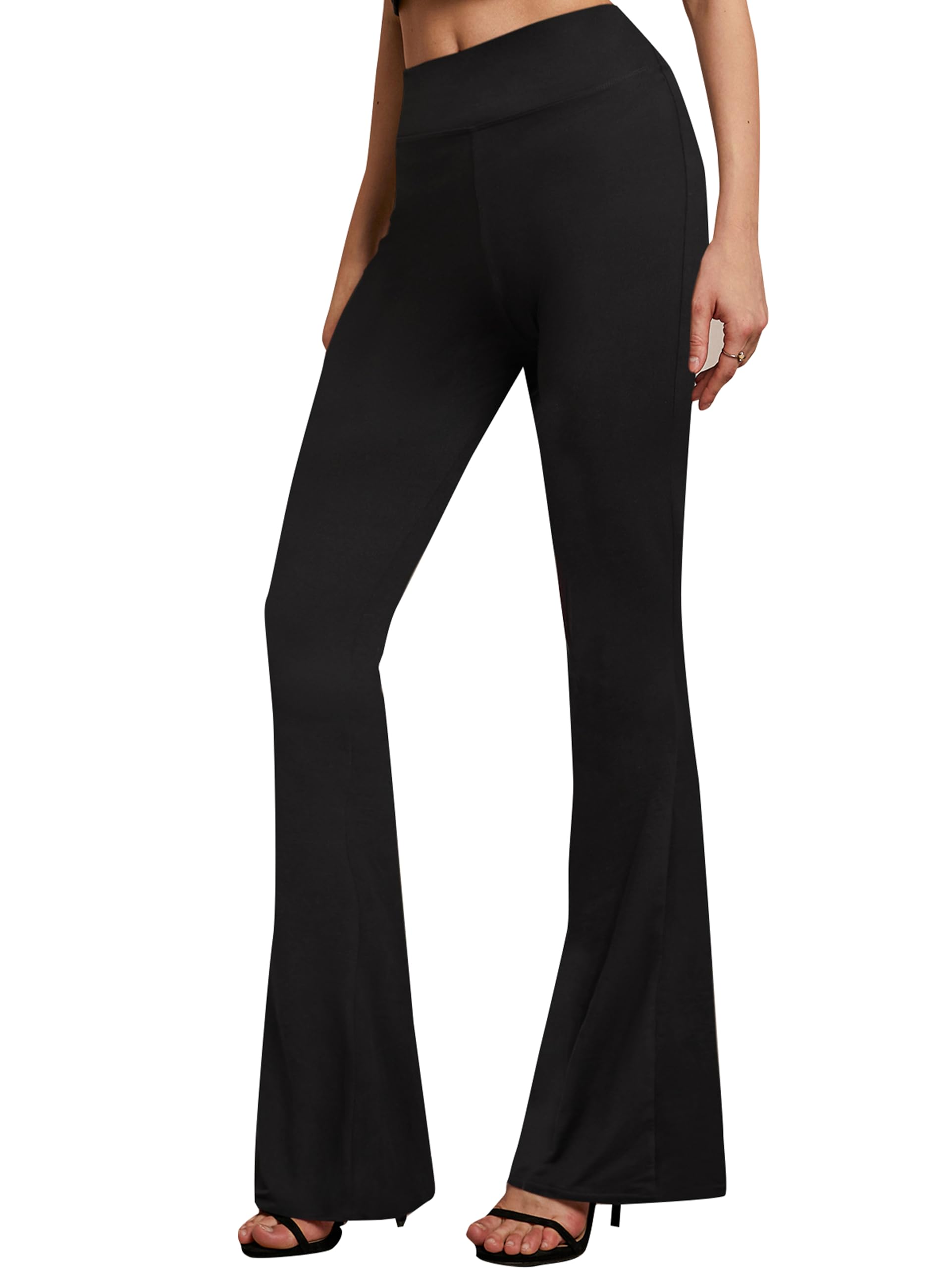 Bell Bottom Pants High Waist Boho Flare Leggings - Buttery Soft Stretchy Yoga Pants for Women | Perfect for Yoga, Dance, Casual Wear & 70s Retro Fashion