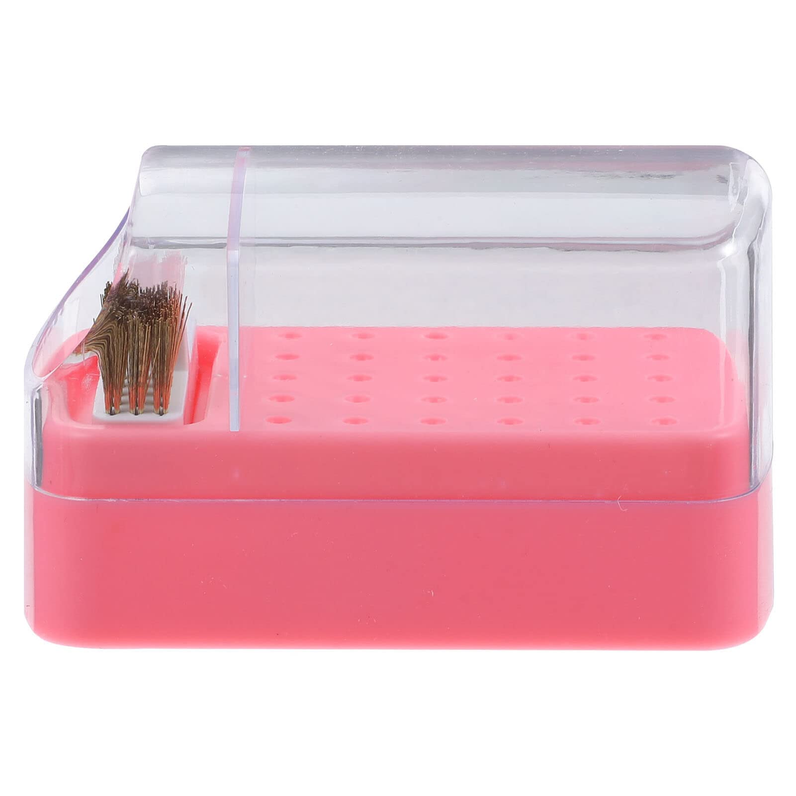 Minkissy 2-in-1 Nail Drill Bits Holder & Organizer Box - Professional Nail Drill Accessories Storage Container for Nail Grinding Heads - Perfect for Salon, Home Manicure & Nail Art Kits